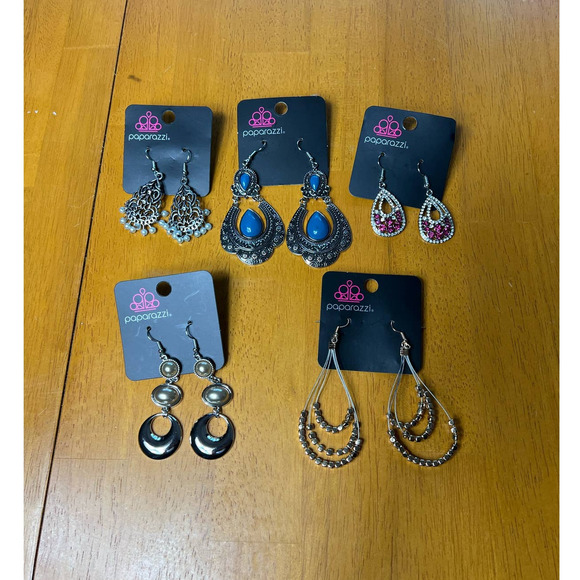 NWT Set of 5 Paparazzi Dangle Earrings - Picture 1 of 5